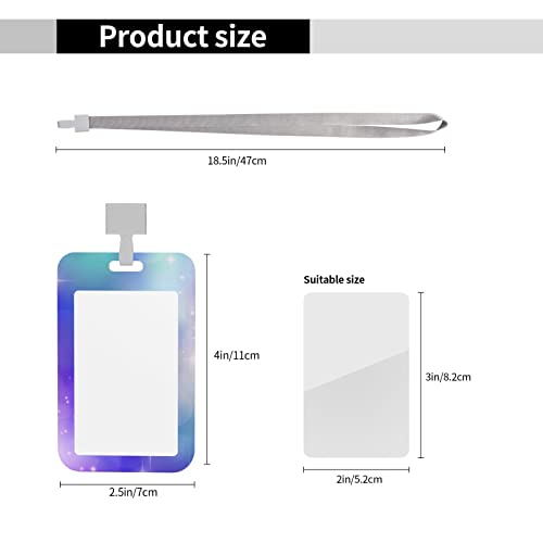 Sdfgh Custom Id Badge Holder With Lanyard, Personalized Add Your Image Text Logo Vertical Name Card Holder For Office School Id, Credit Cards, Driver Licence For Women Men, One Size #TOP2