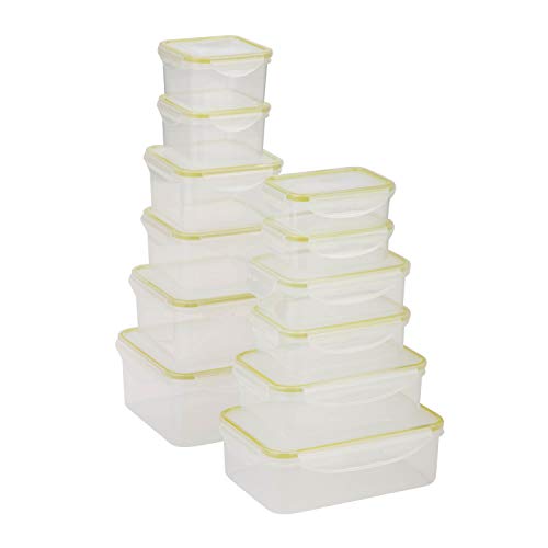 Honey Can Do 24pc Snap-Lock Food Storage KCH-03827 Clear