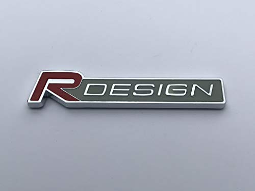 S40 V40 V50 C30 C70 XC60 XC90 R-Design Emblema insignia Logo Rojo...