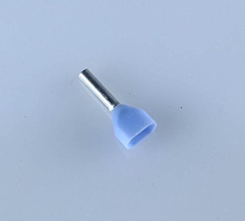 20 Ga. Two Wire Blue Insulated Ferrules, 0.31