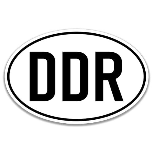 Dykgraaf DDR Aufkleber Länderkennzeichen Deutschland Sticker Auto Motorrad LKW Boot Anhänger Ostdeutschland Ossi Ostalgie