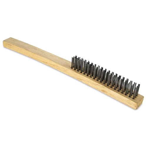Enkay 1651 Wire Brush 3x19 Rows Long Wood Handle