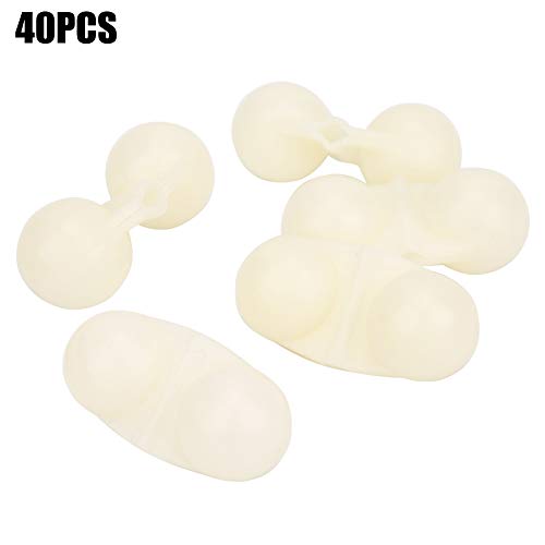 Keenso 40pcs Pesca Doppio sonaglio, ABS Portatile