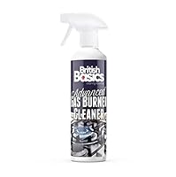BritishBasics - Gas Burner Cooker Hob Cleaner 500ml Heavy-Duty Degreaser for Hob, Stove & Cooker Tops - Cuts Through Burnt-On Grease, Food & Oil - Fast-Acting, Easy Rinse, Kitchen Surface Safe