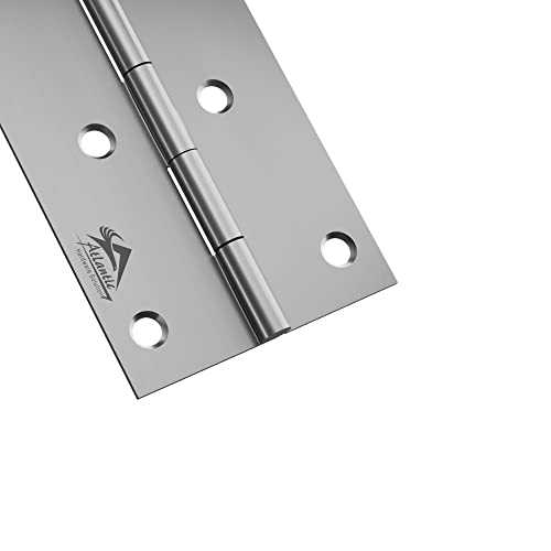 Image of Atlantic Window Door Hinges 3 Inch x 16 Gauge /1.7 MM Thickness, Premium Stainless Steel Welded Head, Matt Finish, Pack of 12 Pcs