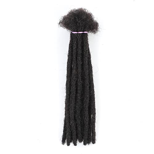 FREESHOW Dreadlock Extensions Human Hair 0.4cm Loc Extensions Human Hair Handmade Dread Extensions Human Hair(0.4cm 6", Natural Color 10PCS)