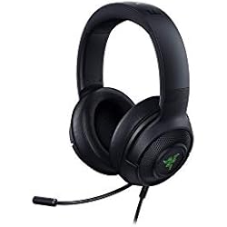 Micrófono Usb De Cardioide Tonor Razer Kraken V3 X - Auriculares para juegos USB con cable para PC, Mac y PlayStation (auriculares ligeros, controlador TriForce de 40 mm, micrófono cardioide HyperClear, sonido envolvente 7.1) negro