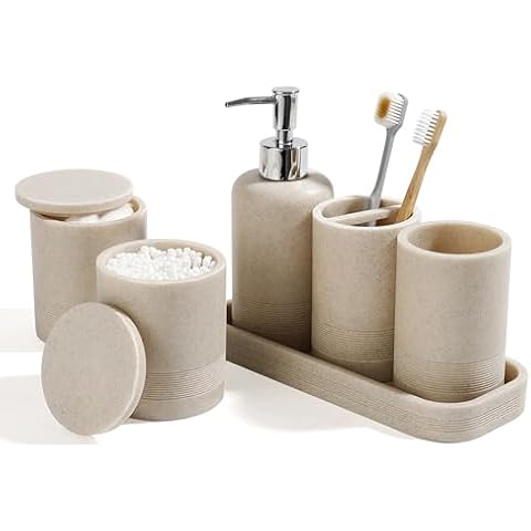 YMXYJM 6-Piece Bathroom Accessory Set Cover