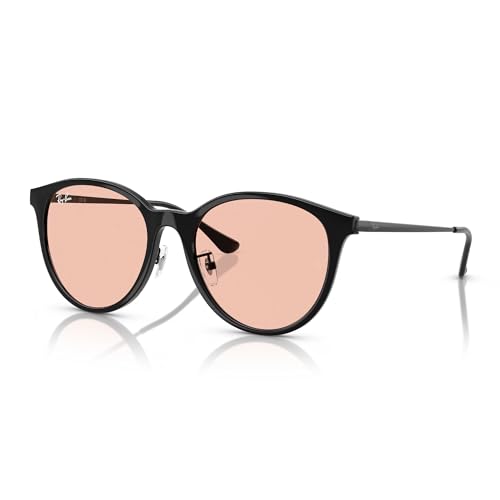 Ray-Ban(���C�o��) Rb4334d �X�N�G�A�T���O���X, �u���b�N/���C�g�s���N, 55 mm