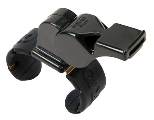 Fox 40 Schiedsrichterpfeife für Fußball/Rugby-Sport/Sport/Schiedsrichter, Schwarz