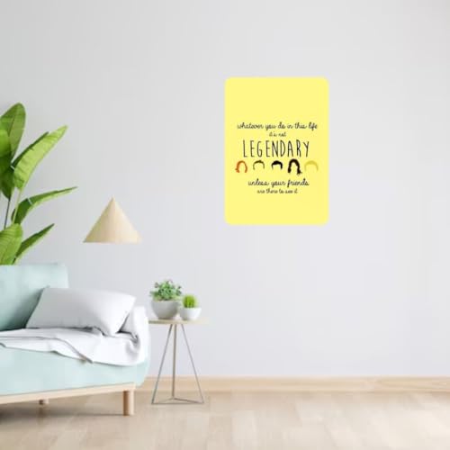 Image of Zesta Bathroom Decor Items Washroom Decor Tin Sign | Aesthetic Posters Wall Poster for Bedroom | Magnetic Cafe Decoration Items /Restaurant Decorations Items | Quirky Home Decor Bar Accent (Himym (2))