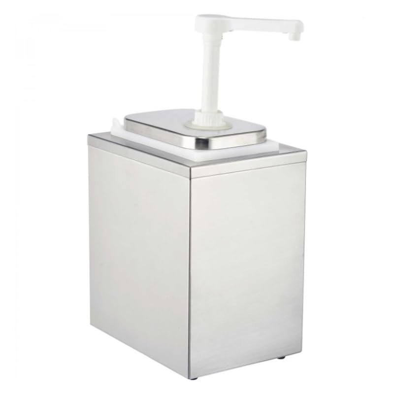 Distributeur de Sauce Inox 2L - 1 Pompe - Dosage Précis - Hygiénique et Professionnel