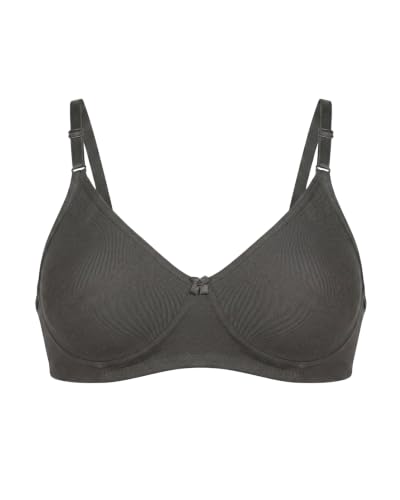 Image of Brida Monica Women's Wide Strap Bra - Soft Hosiery Cotton, Non-Padded, Wireless, Seamless Full Coverage T-Shirt Bra