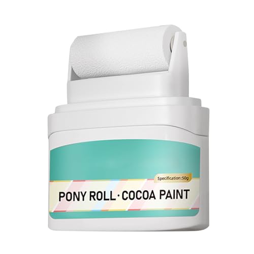 Pintura Blanca | Pincel Rodante De Reparación De Pared | Pintura Rodante De Pared | Las Paredes A Base De Agua Reparan Pinturas De Rodillos Para Manchas Interiores, Rasguños, Grietas Y Retoques, Pintu