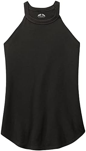 Joe's USA Ladies Perfect Blend Rocker Tank-L-Black