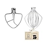 Photo Gallery welikekitchen set di frusta in acciaio inox e mescolatore piatto in acciaio inox, compatibile con robot da cucina kitchenaid di medie dimensioni Photo Gallery welikekitchen set di frusta in acciaio inox e mescolatore piatto in acciaio inox, compatibile con robot da cucina kitchenaid di medie dimensioni