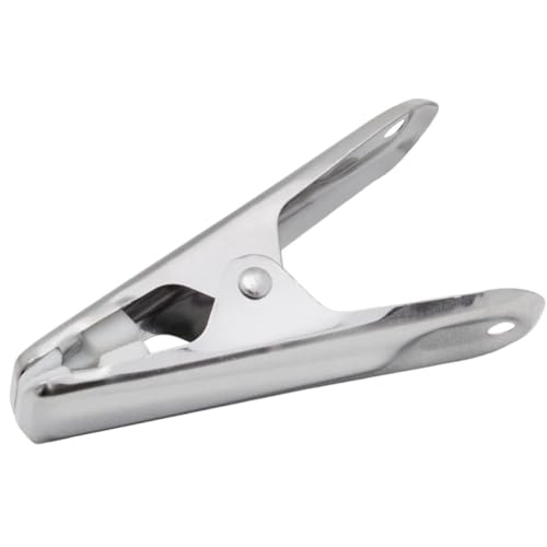 Kit Jogo Com 36 Mini Prendedores De Embalagens Inox 6,5cm Mantenha Alimentos Frescos Multiuso Lavand