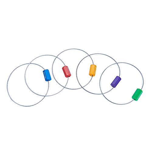 Tamper Proof Steel Numbered Shipping Seals 50Pcs (5 Colors) #TOP4