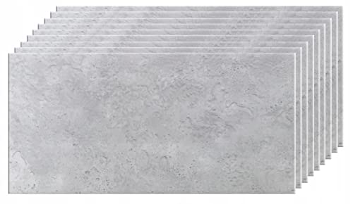 DECCART Paneele Betonoptik Grau 100x50 cm 4 Stück