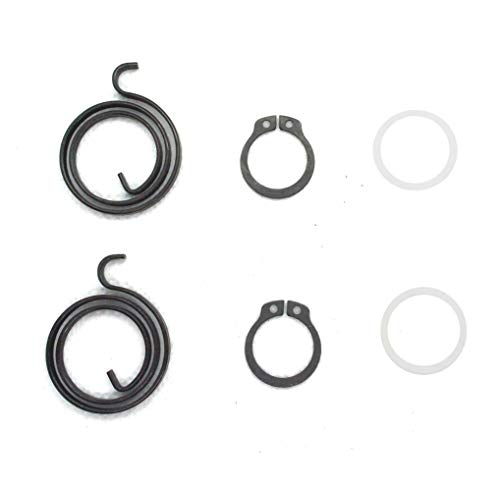 FixitFlo Door Handle Repair KIT: 2 Springs 2 Circlips and 2 Nylon Washers, KIT 1A (2.5 Turns x 3mm, Circlips & 19mm Nylon Washers)