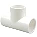NIBCO 401 Series PVC Pipe Fitting, Tee, Schedule 40, 2" Slip