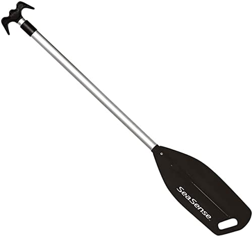 SeaSense Telescoping Paddle and Hook, Black (Pack of 1)