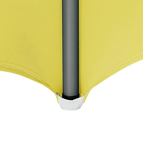 Image of Peomeise 6FT Spandex Table Cover Rectangular Stretch Spandex Tablecloth (Yellow,6FT)