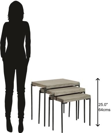 Miniatura 2 de Hekman Furniture Hekman Nido de mesas, grande, gris Bedford
