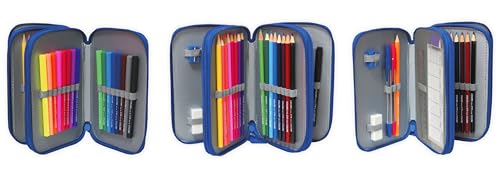CYPBRANDS Stitch, 3-Tier Pencil Case, School Supplies, Pencil Case, Multicoloured, Official Product, multicoloured, Medium - Image 3
