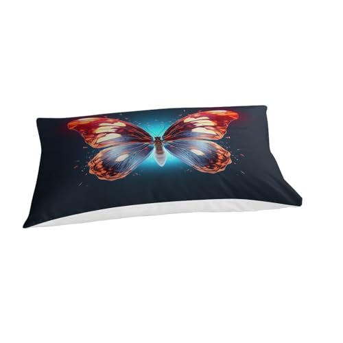 Parure de couette papillon 3D en microfibre pour chambre ado
