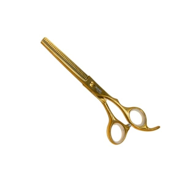 Marc Professional Hair Cutting Scissors (MHT-ST-06) Gold, Premium Stainless Steel, 6 inch, Razor Sharp Blades-image-47