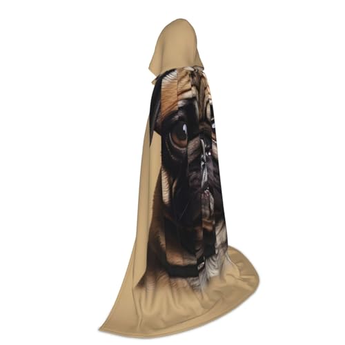 Cape carlin d'Halloween longue avec capuche pour costume rapide - 2