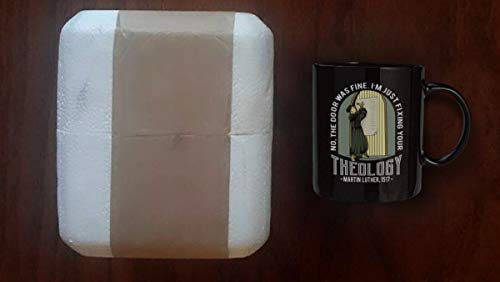 Taza de cerámica negra 11oz con diseño teológico miniatura 7