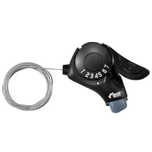 Aikolesa Bike Shifter SL-TX30-7R, 7 Speed Bike Right Thumb Shift Lever for Mountain City Road Folding Bicycle