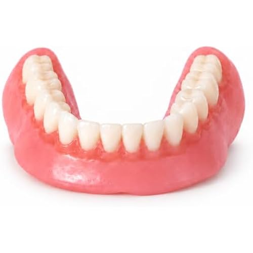 Heat and Fit™ NowDenture™ - Premium Immediate Lower Dentures - USA Made, Real Teeth, Custom Fit - No Impressions Needed for Fast Results at Home - Complete Kit with Sizing Trays - Medium