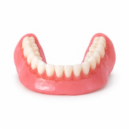 Heat and Fit NowDenture - Premium Immediate Lower Dentures - USA Made, Real Teeth, Custom Fit - No Impressions Needed for Fast Results at Home - Complete Kit with Sizing Trays - Large