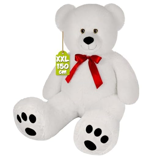 Deuba Riesen Teddy XL-XXXL Teddybär 100-175cm samtig weiches Kuscheltier Plüschbär Plüschtier Farbwahl