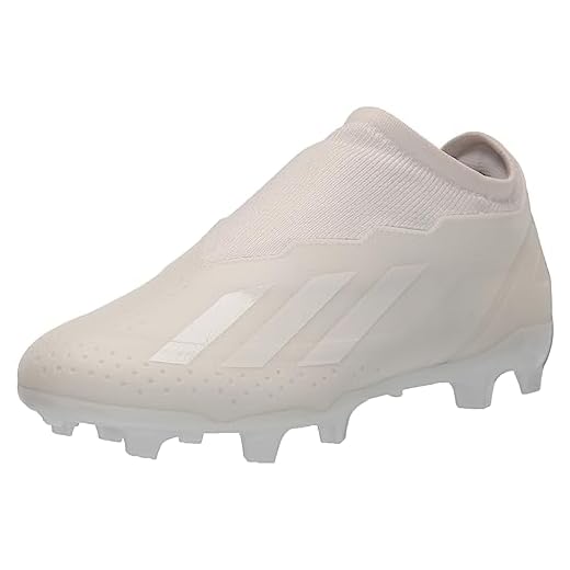adidas unisex-adult X Crazyfast.3 Firm Ground White/White/White 7