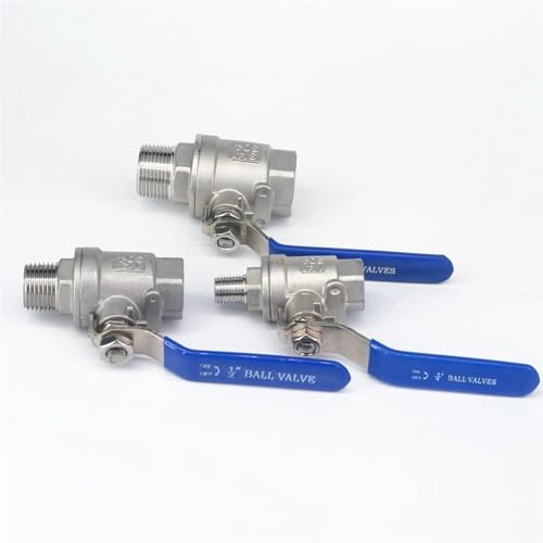 Válvula de bola de 1-1/2" tipo roscada fabricada en acero inoxidable 304 2