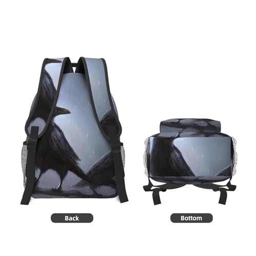 Sac à dos pour ordinateur portable Ravens noir taille unique