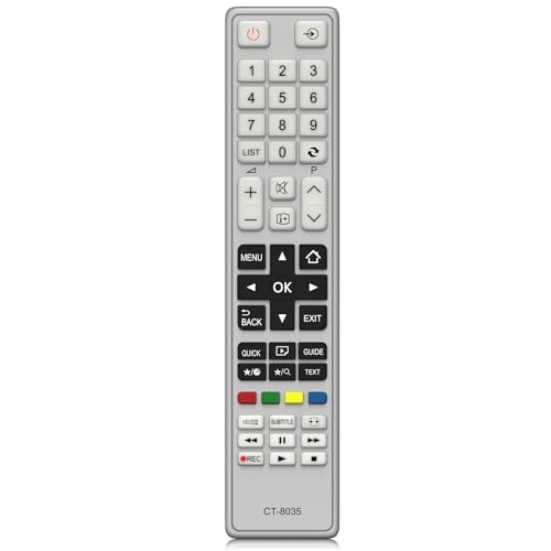 MYHGRC Neue Ersatzfernbedienung CT-8035 für Toshiba Fernbedienung CT-8040 CT-8041 CT-8054 40L3433DG 40L3443DG 40L3451DG 40L3453DG 40L3454DB 40L3455DB 48L3433DB 48L3443DG 75037328 48L3433