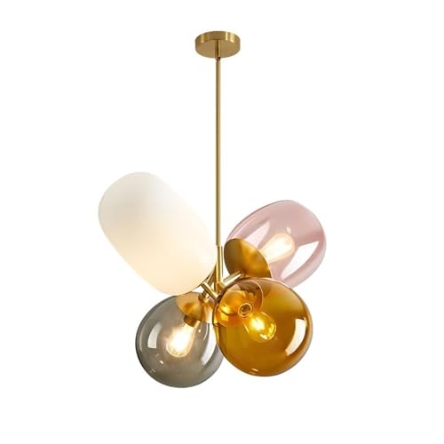 Suspension vitrail coloré haut de gamme pour luminaire de salle à manger