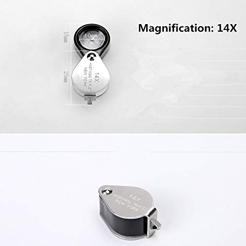 Loupe 14X CRODY mini loupe portable pour jade et lecture