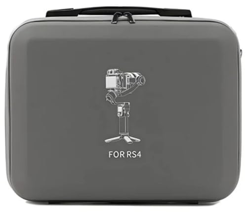 Image of M.G.R.J Portable Carrying Case Cover for DJI RS 4 / DJI Ronin RS 4 Gimbal Stabilizer and Accessories (Hard|PU Leather|Grey)