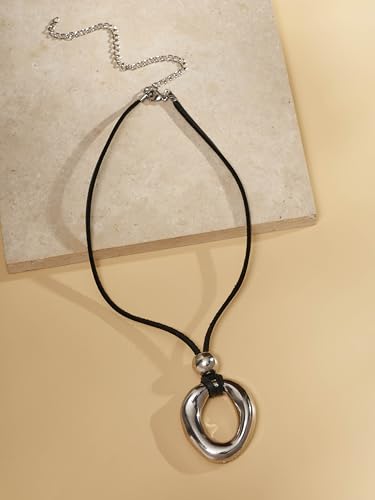 Sacina O Ring Choker, Black Choker, Boho Necklace, Goth Choker, Gothic Necklace, Goth Necklace, Christmas Jewelry Gift For Women 7