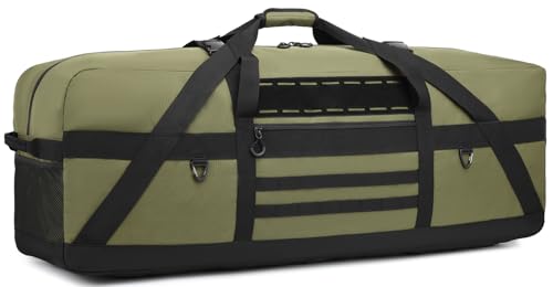 FRETHIND Sac de voyage de 125 l - Grand sac de sport pour homme - XXL - Pour sauna, fitness, week-end, camping, vert, sporttasche 125L, Classique
