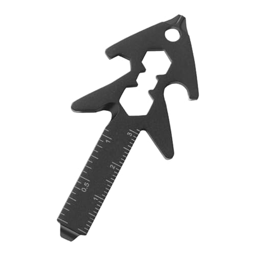 Pruojhw Bolsillos 8 en 1 con destornillador, regla y llave inglesa. Práctica herramienta de supervivencia estable para mujeres y hombres