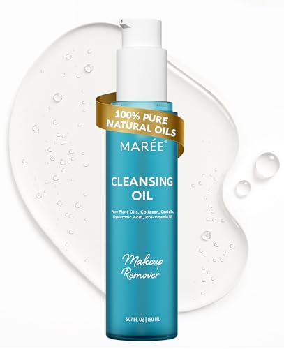 MAREE Deep Cleansing Oil for Face - Makeup Remover Oil Cleanser for Face Skincare - Centella Cleansing Oils Non-Comedogenic - Makeup Blackhead Remover - Pore Cleaner Facial Wash for Sensitive Skin