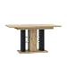 Produktbild MEBLINI Esstisch Ausziehbar - Esszimmertisch Modern - Küchentisch - Ausziehtisch - Säulentisch - Ausziehbarer Tisch - Dining Table - Esszimmertische - 140-180x90x75cm - WILD - Artisan Eiche/Schwarz