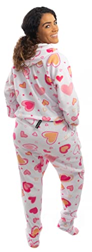Image of Forever Lazy Footed Adult Onesies, One-Piece Pajama Jumpsuits for Men and Women, Unisex. with Detachable Feet.